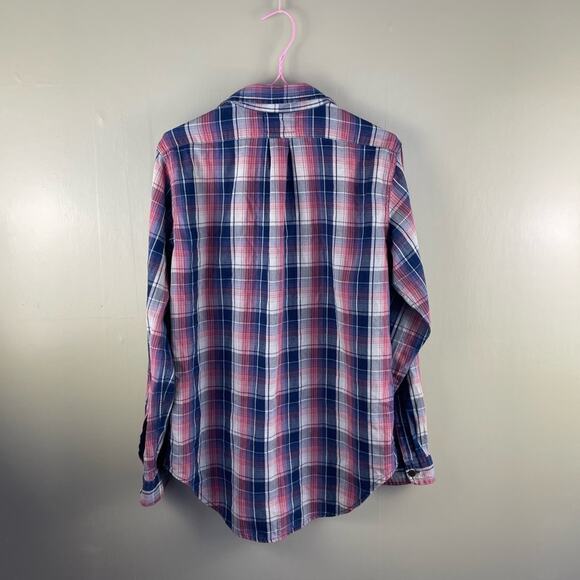 Current Elliott The Prep School Shirt in Riviera Plaid - Picture 6 of 7